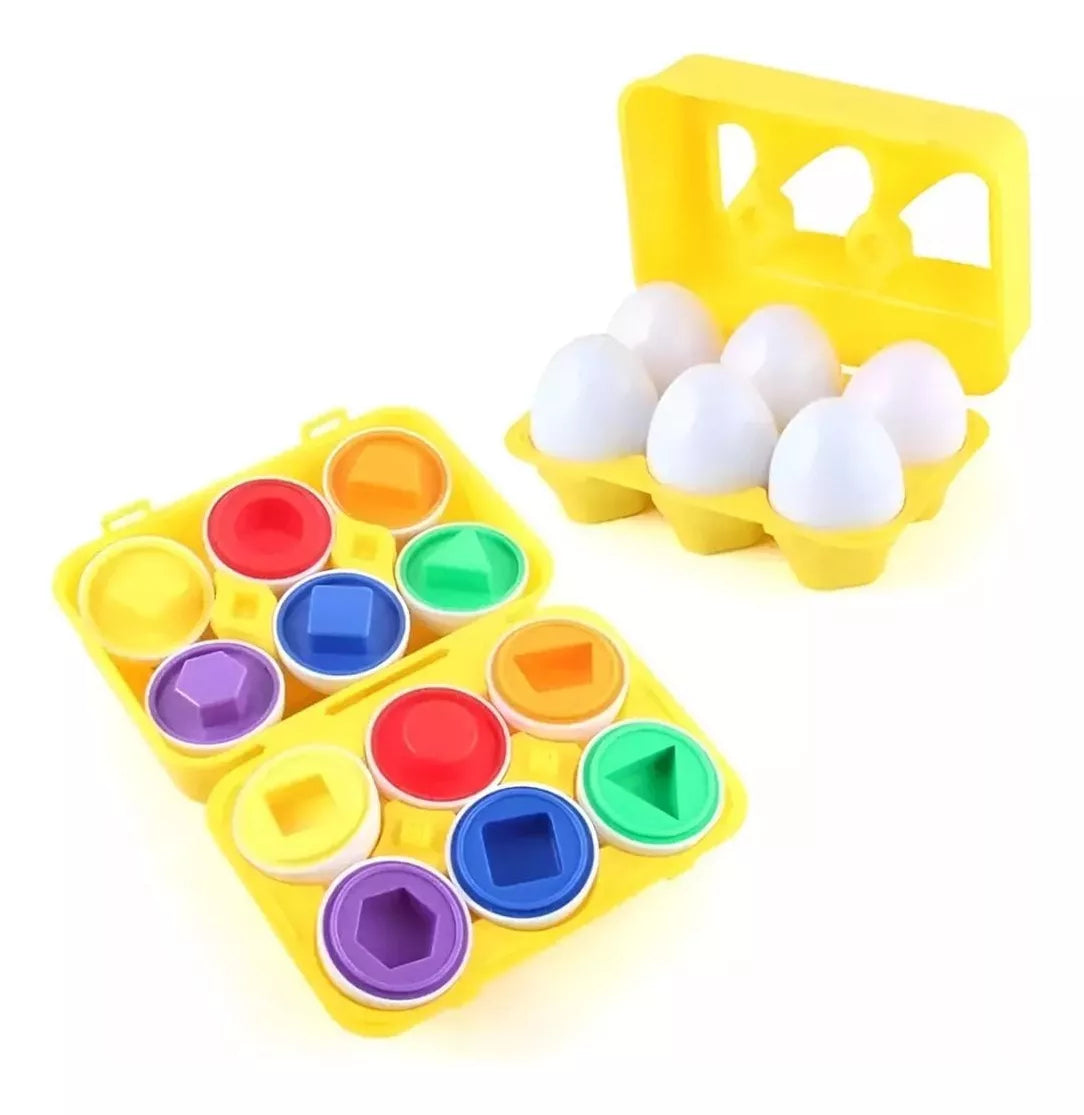 Juguete Didáctico Montessori – Juego de 6 Huevos Educativos